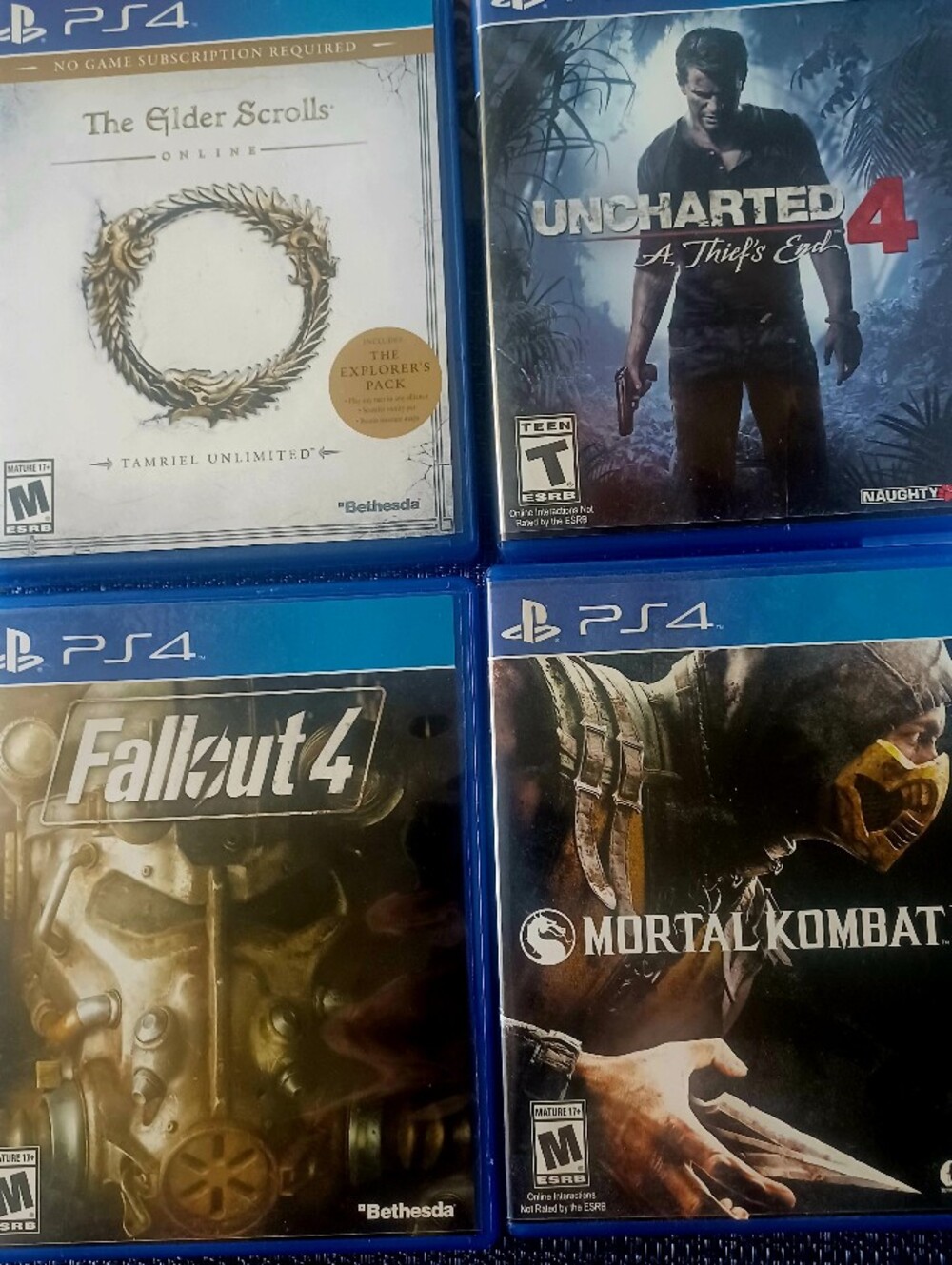 Assorted PS4 Game Bundle - Blue Cases (Sony 4)